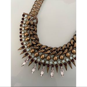 Fallon Spike Crystal Stone Necklace